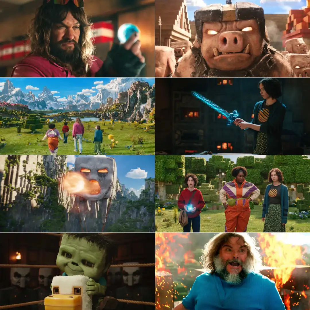 A Minecraft Movie (Hindi + English) Dual Audio Hollywood Movie screenshot 1
